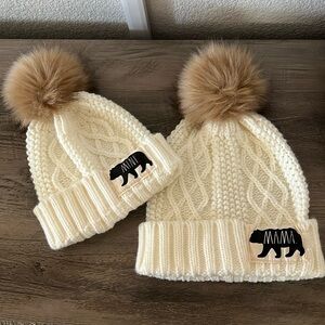 *Worn twice-* LIKE NEW Rachel Dunn snow hats